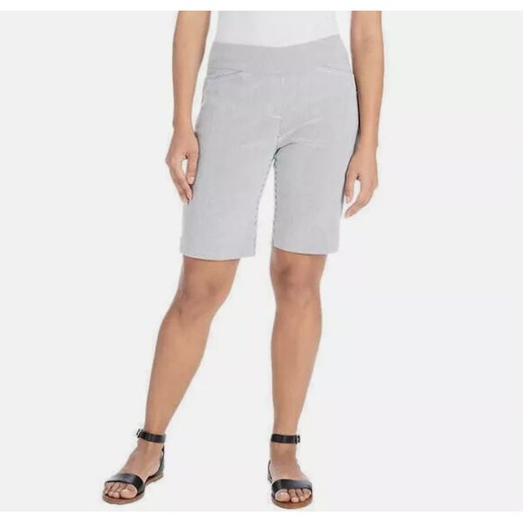 Hurley Radley Pants - Hilary Radley Womens Midweight Mid Rise Pull On Bermuda Short Size M